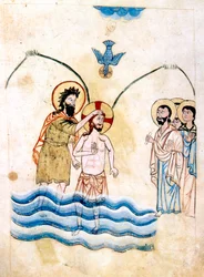 The Baptism of Jesus by St John the Baptist, c. 1334
