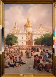 Before the Kiev Monastery of the Caves