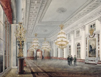 The Great Hall, Winter Palace, St. Petersburg, 1837