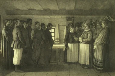 The Doukhobors praying