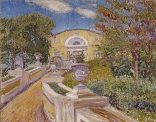 At the Naydenov Estate. Moscow, 1914