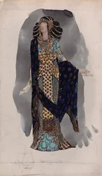 Costume design from the Series Oriental dancers, 1900s