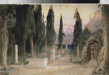 Stage Design for the Opera Orfeo ed Euridice by Ch. Gluck