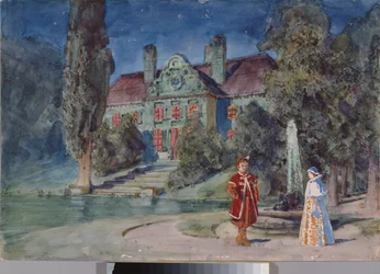 Stage Design for the Opera Boris Godunov by Modest Mussorgsky