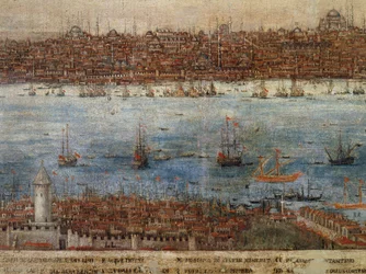 Constantinople, painting by unknown Venetian artist, Turkey