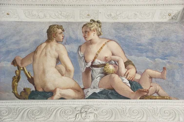 Apollo and Venus, from the Sala di Bacco