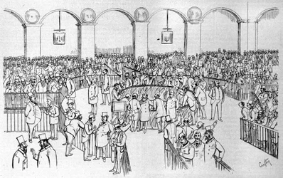 The Paris Stock Exchange (Basket) in 1894