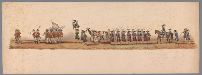 Historical procession at the second centenary of Utrecht University, 1836 (plate 3)