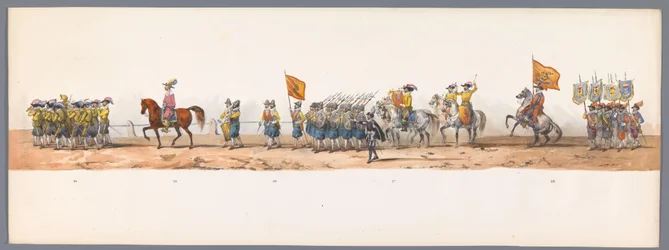 Historical Procession at the Second Centennial of Utrecht University, 1836 (Plate 7)