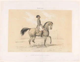 Laurent Franconi Riding His Mare Norma (Horses and Riders at the Racetrack series)