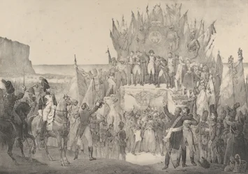 Military Festival at Boulogne with Napoleon Distributing Stars of the Legion of Honor