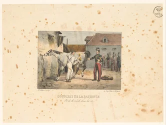 Recruit Caring for a Horse (series title: Military Scenes)
