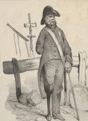 Soldier with a Pegleg, mid-19th century