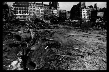 Demolition of the central market in Paris, in August 1971