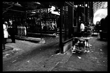 Demolition of the central market in Paris, in August 1971