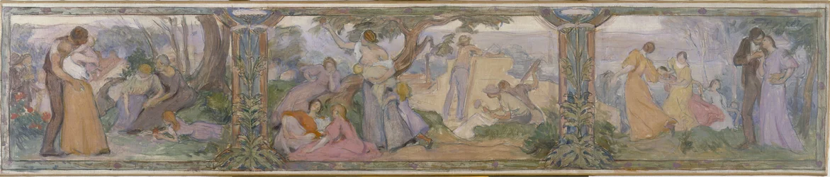 Sketch for the Issy-les-Moulineaux town hall: La Vie, between 1896 and 1897