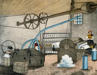 Mechanical spinning, France