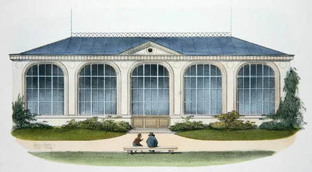 The Orangerie at Bellombre (Bourgogne) illustration from Habitations Champetres