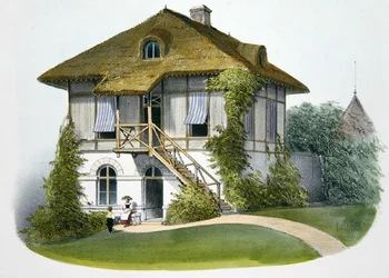 A House at Enghien, illustration from Habitations Champetres