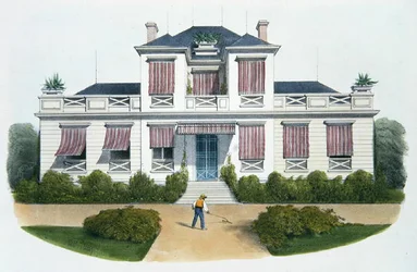 An Italian villa, illustration from 