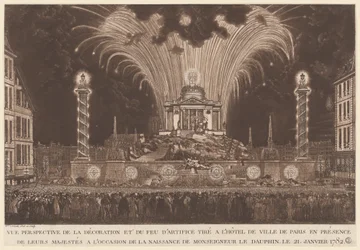 Fireworks Celebrating the Birth of the Dauphin