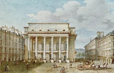 View of the Facade of the Theatre Italien (Salle Favart)