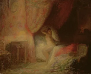 Bedroom Scene Bathed in Light