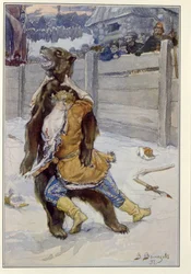 Bear Fight in the Time of Tsar Feodor I Ivanovich of Russia