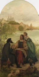Knight Hartmut von Kronberg with the Reformer Oecolampadius in Basel