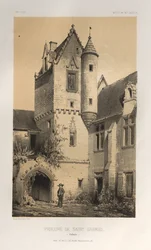 Picturesque Architecture or Monuments of the 15th and 16th Centuries: Castles of France of the 15th and 16th Centuries: Pl. 46, Priory of Saint Gabriel (Calvados)