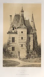 Picturesque Architecture or Monuments of the 15th and 16th Centuries: Castles of France of the 15th and 16th Centuries: Pl. 75, The Viscounty (Saone et Loire)