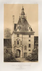 Picturesque Architecture or Monuments of the 15th and 16th Centuries: Castles of France of the 15th and 16th Centuries: Pl. 85, Gate of the Château d