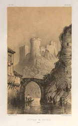 Picturesque Architecture or Monuments of the 15th and 16th Centuries: Castles of France of the 15th and 16th Centuries: Pl. 12, Castle of Druyes (Yonne)