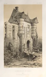 Picturesque Architecture or Monuments of the 15th and 16th Centuries: Castles of France of the 15th and 16th Centuries: Pl. 23, Commandery of Launay (Yonne)