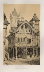 Picturesque Architecture or Monuments of the 15th and 16th Centuries: Castles of France of the 15th and 16th Centuries: Pl. 27, House in Peronne (Somme)