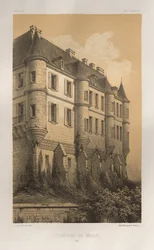 Picturesque Architecture or Monuments of the 15th and 16th Centuries: Castles of France of the 15th and 16th Centuries: Pl. 35, Castle of Mello (Oise)