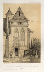 Picturesque Architecture or Monuments of the 15th and 16th Centuries: Castles of France of the 15th and 16th Centuries: Pl. 2, Portal of the Church of Villiers Sur-Tholon (Yonne)