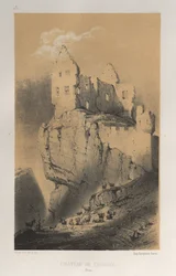 Chateau De Crussol Drome, 1860