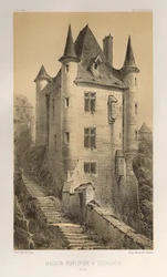 Pl. 60, Fortified House in Uzerches Corrèze, 1860