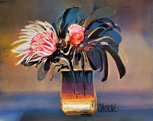Bold Protea Still Life