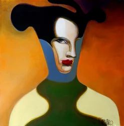 Elegant Abstract Portrait