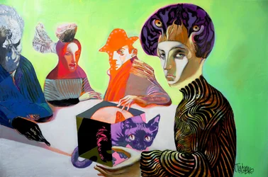 Enigmatic Figures and a Cat