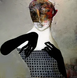 Mysterious Polka Dot Woman