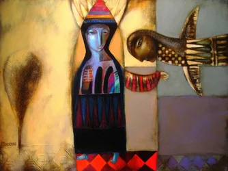 Mystical Woman and Bird