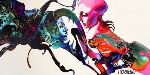 Vibrant Abstract Gaze