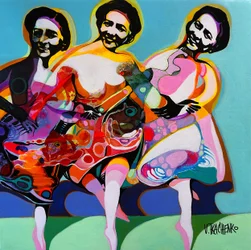 Vibrant Dancing Women