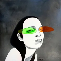 Woman With Vibrant Gaze
