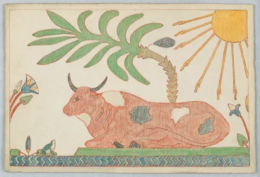 The Ox and the Frog, Illustration for Aesop