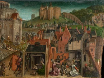Conquest of Jerusalem by Titus (predella)