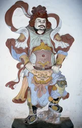 Statue of Guardian of Temple, Thien Mu Pagoda, Hue, Vietnam